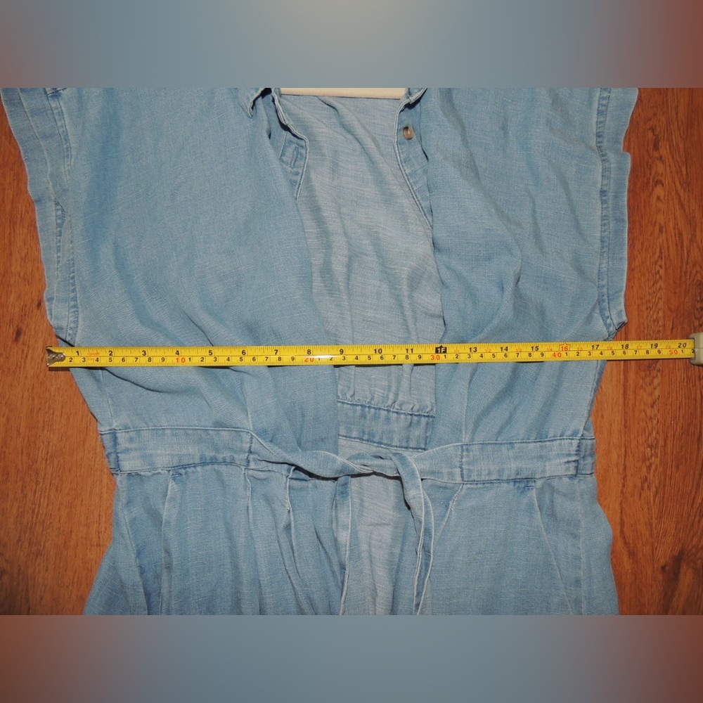 LOFT Light Blue Casual Denim Dress - Picture 7 of 7